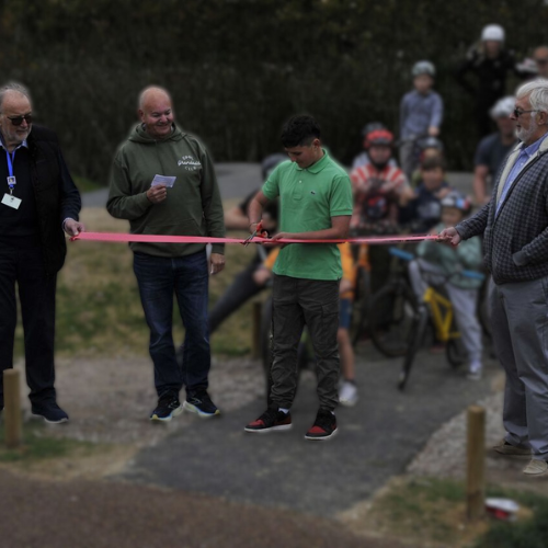 Pump track opening